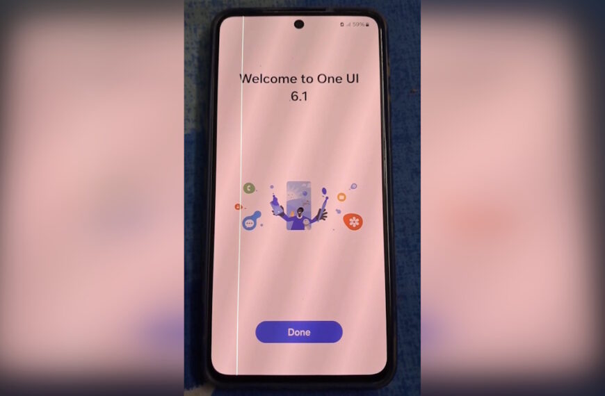 Green line during One UI update? Here’s video proof of it