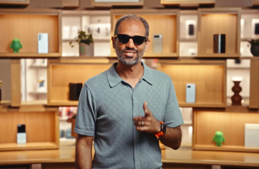 ಆಂಡ್ರಾಯ್ಡ್ ಅಧ್ಯಕ್ಷರು ಗೂಗಲ್‌ನ ಹೊಸ ಸ್ಮಾರ್ಟ್ ಗ್ಲಾಸ್‌ಗಳನ್ನು ಧರಿಸಿ ನುಣುಪಾದಂತೆ ಕಾಣುತ್ತಿದ್ದಾರೆ