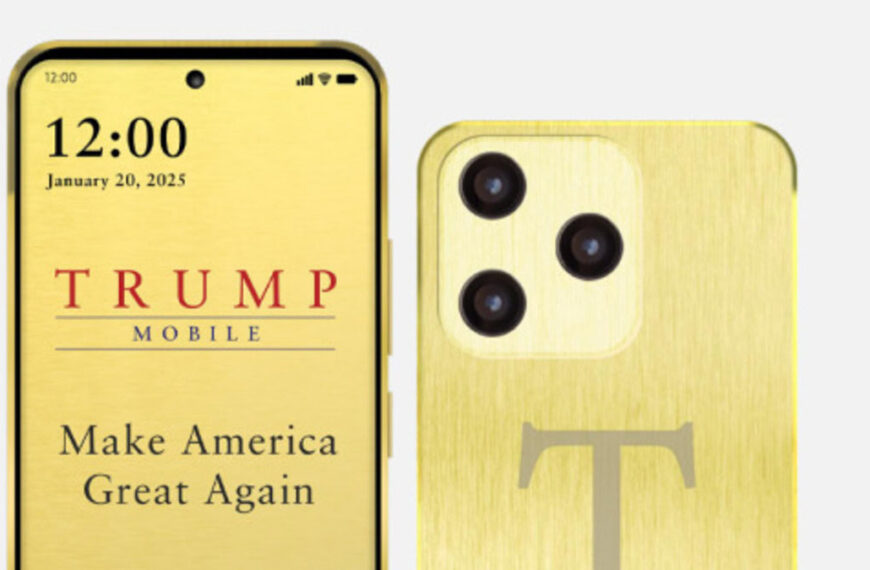 Trump enters smartphone market with exactly the gaudy golden phone you’d imagine