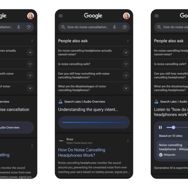Google ಹುಡುಕಾಟ ಈಗ ಆಡಿಯೊ ಅವಲೋಕನಗಳನ್ನು ರಚಿಸಲು ನಿಮಗೆ ಅನುಮತಿಸುತ್ತದೆ