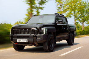 We drive a new pick-up truck from…Kia