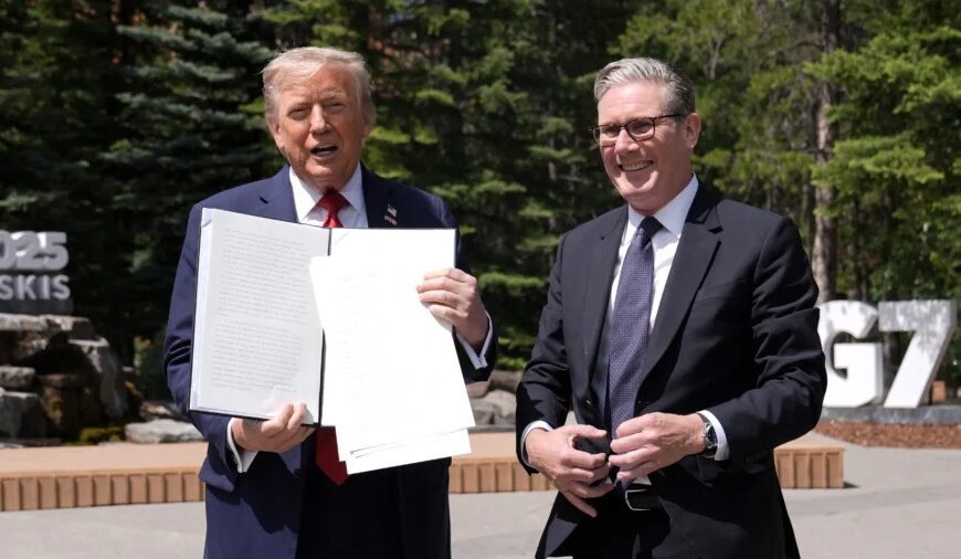 US car tariffs: Trump and Starmer sign deal to confirm 10% import levy