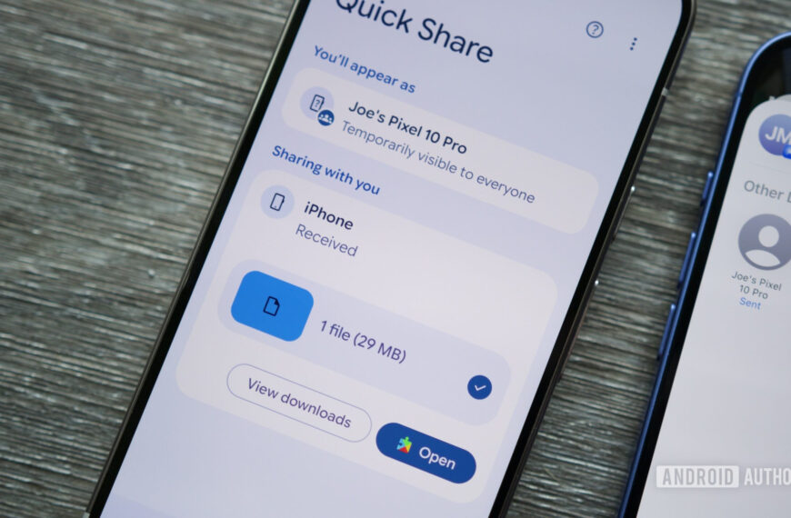 Sending files via Quick Share could get a little inconvenient, but it might be for a good reason