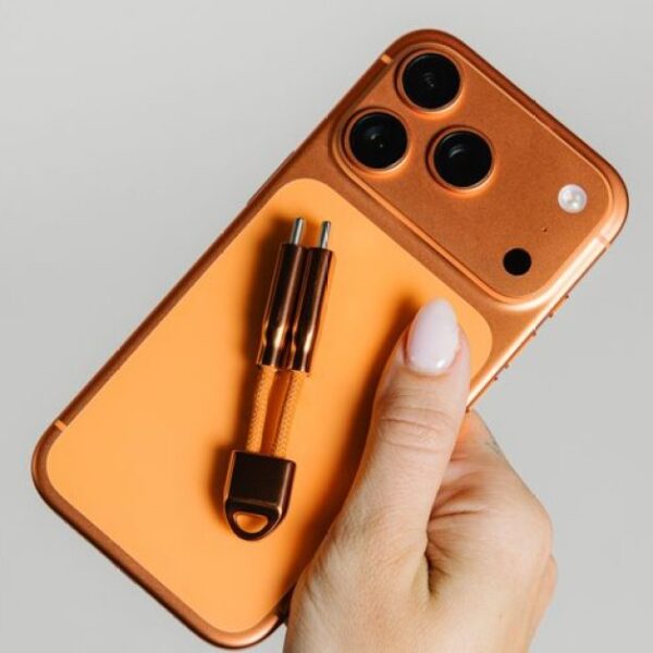 Nomad debuts Stellar Orange ChargeKey to color match iPhone