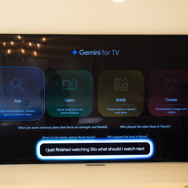 Google TV is getting stuck in a search…