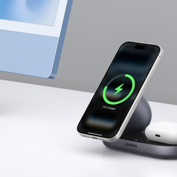Save 35% on the UGREEN Qi2 15W Wireless Charger 2-in-1