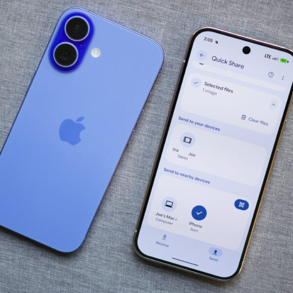 AirDrop support for Quick Share is starting to arrive on the Pixel 9 series