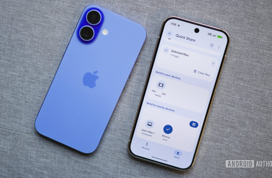AirDrop support for Quick Share is starting to arrive on the Pixel 9 series