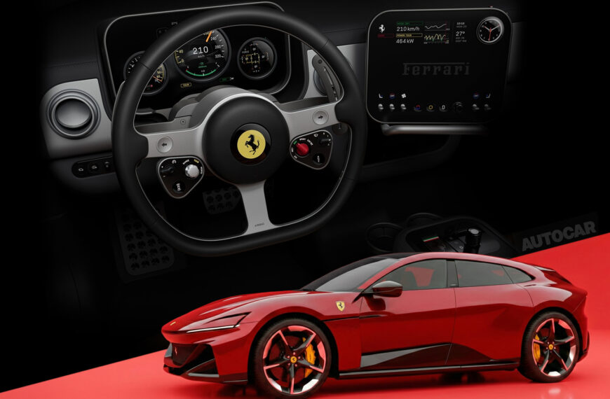 Ferrari Luce: debut EV’s name and iPhone-style interior revealed