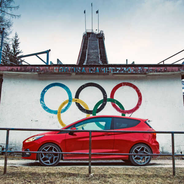 Olympic flame: Ford Fiesta ST vs Cortina d’Ampezzo