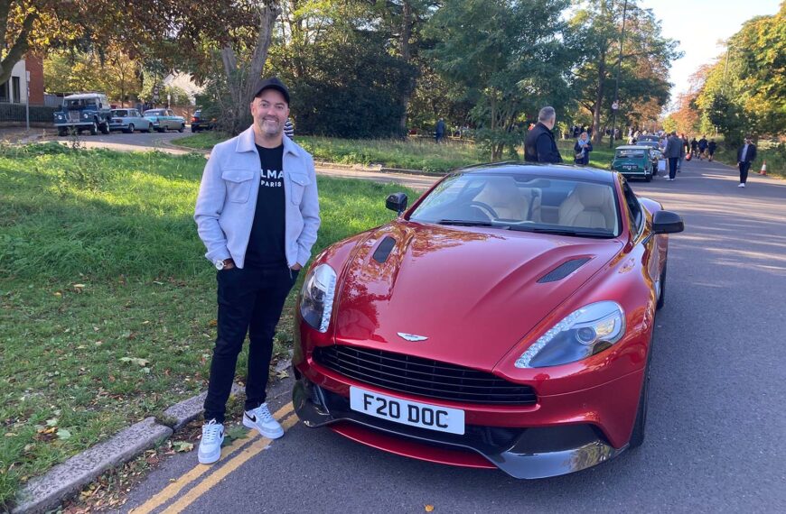 I arrived in the UK with a bike – now I own a £225k Aston
