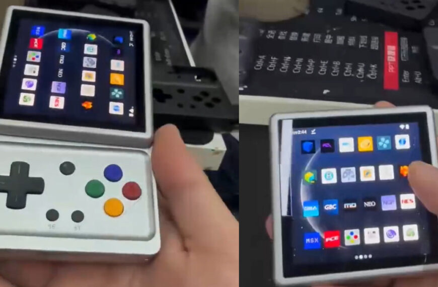 This Android handheld puts a new twist on console design — literally