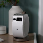 A bedside projector with built-in Google TV