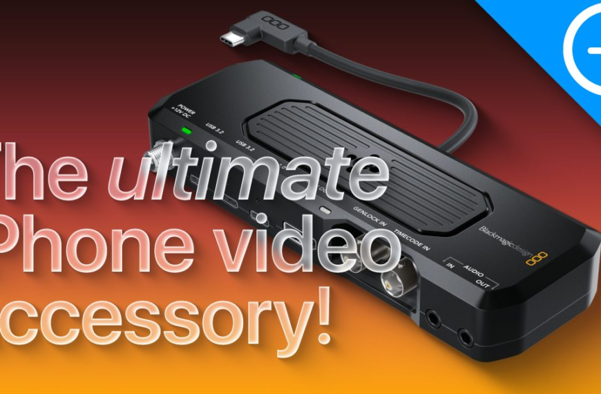 Blackmagic Camera ProDock – one of the best iPhone accessories