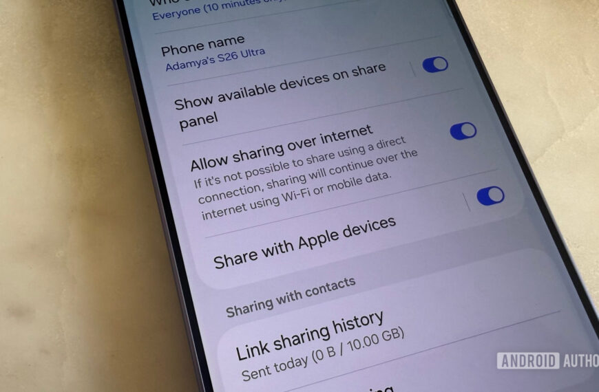 Samsung’s Galaxy S26 AirDrop update is finally hitting…