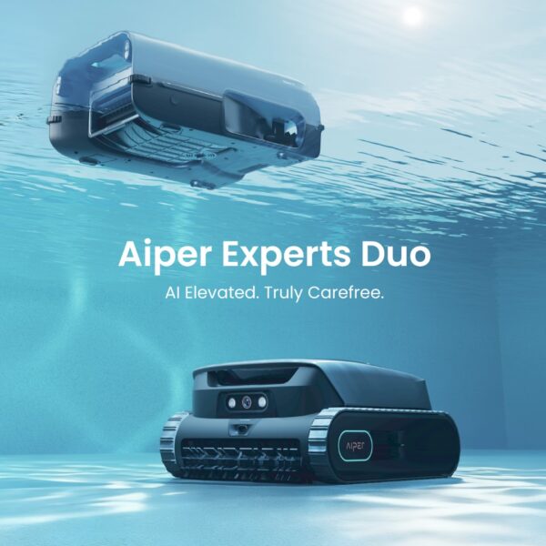 The Aiper Experts Duo with Cognitive AI is the closest thing to a self-cleaning pool