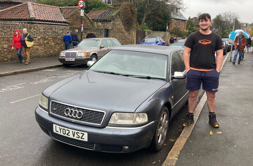 Forget a Corsa – I bought a 355bhp Audi S8 as my first car
