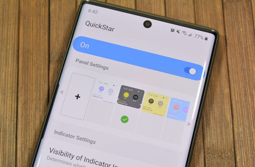 Samsung’s QuickStar update lets you add custom backgrounds to your Quick Settings tiles