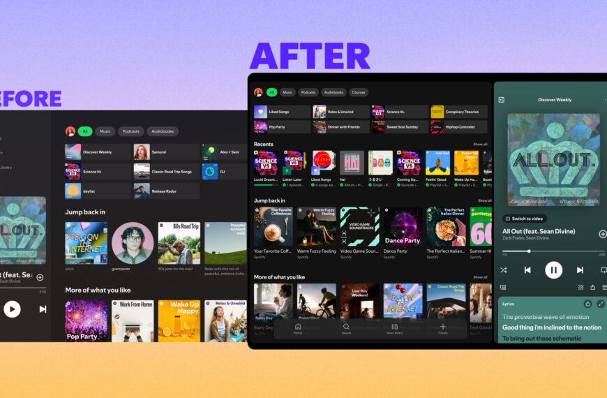 Your tablet’s Spotify app is getting a massive facelift