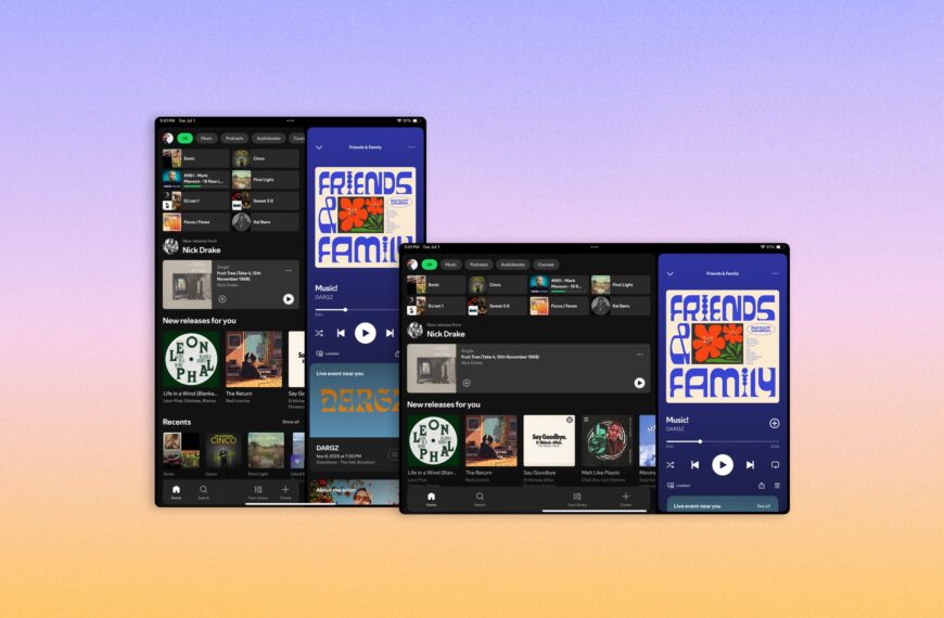 Spotify looks brand new on tablets with a design rework that makes total sense